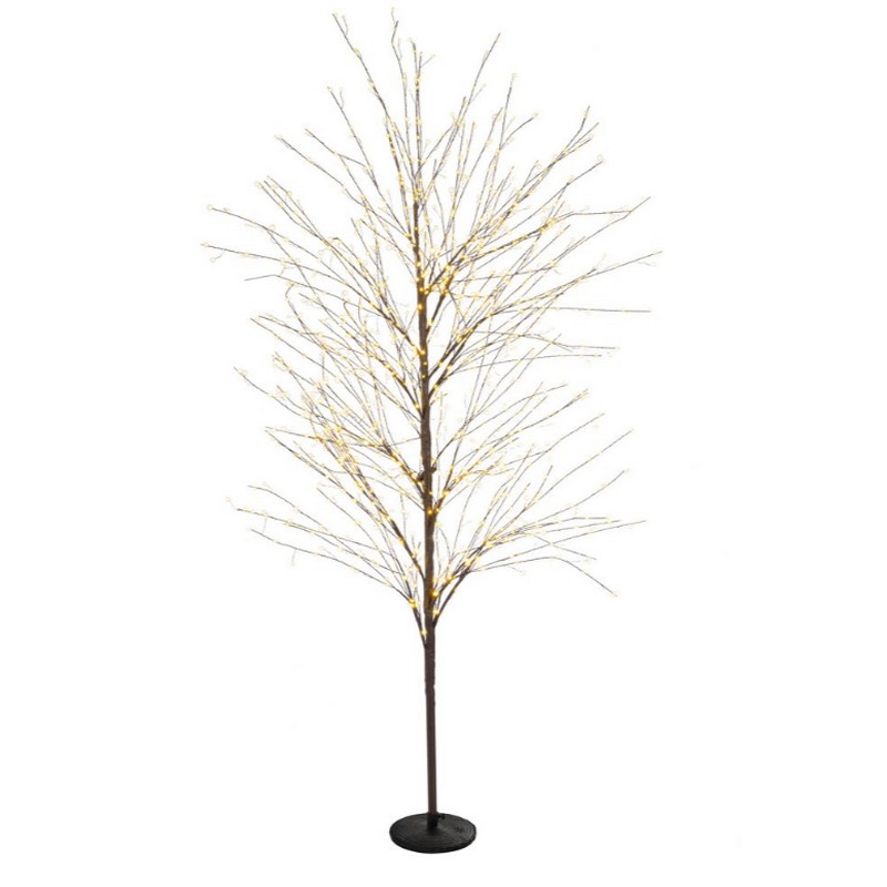 Albero di Natale di rami con 1500 microled e alto 180 cm